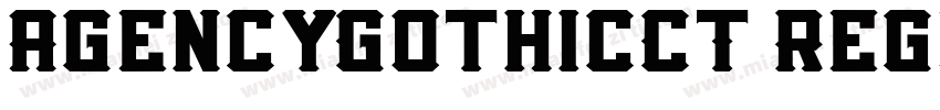 AgencyGothicCT Regul字体转换